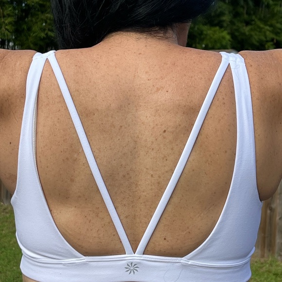 Athleta Exhale Bra White Large A-C cups - Picture 4 of 6